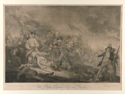 The Battle at Bunker by John Trumbull