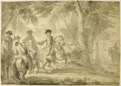 Riders in Park by John Vanderbank
