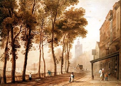 Cheyne Walk, Chelsea by John Varley