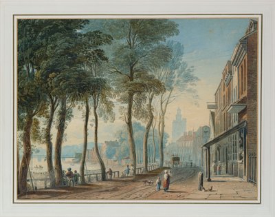 Cheyne Walk, Chelsea, 1816 by John Varley