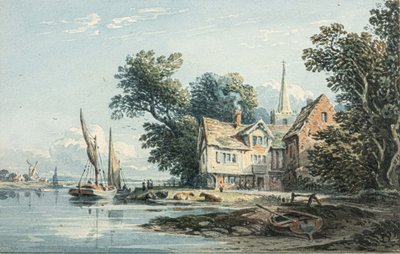 On the Thames near Chiswick by John Varley