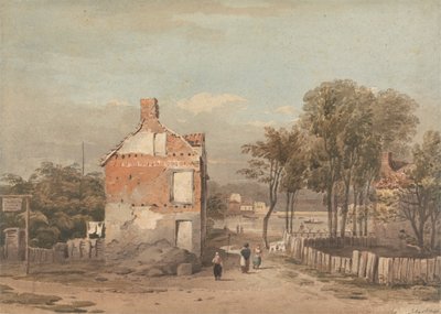The Thames Near the Penitentiary, Millbank, London by John Varley