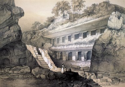 Kannari sic, View of Durbar Cave by John Weale