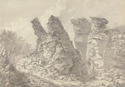 Hob Thursts Houses, Monsoldale, Derbyshire by John Webber