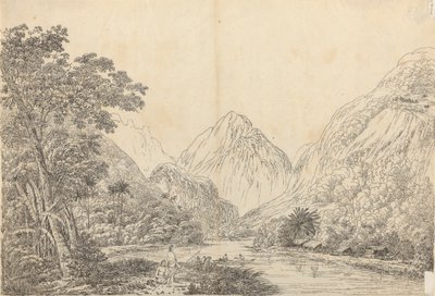 View in Oheitepeha Bay, Otaheite by John Webber