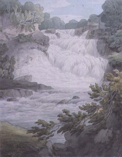 Stonebyers Linn on the Clyde by John White Abbott