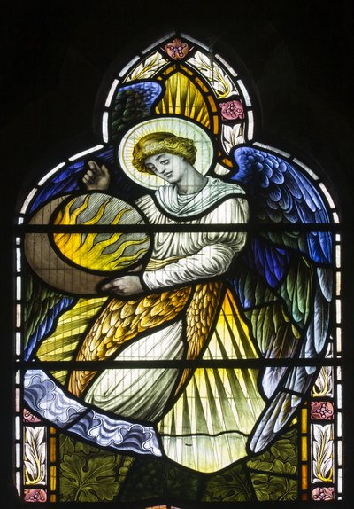 Angel Holding The Sun by John William Brown