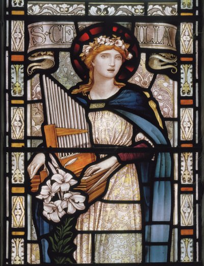 St Cecilia by John William Brown