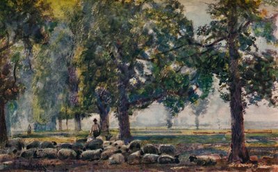 Tending the Flocks, c1895 by John William Buxton Knight
