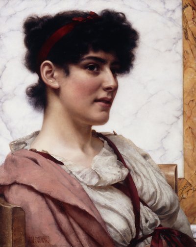 A Roman Beauty by John William Godward