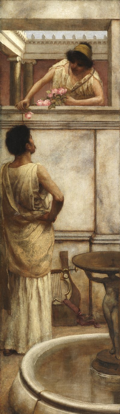After the Serenade by John William Godward