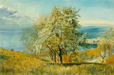 An Alpine Lake by John William Inchbold