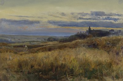 Cornfield at Sunset by John William Inchbold