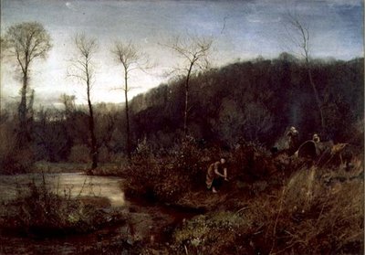 A Gipsy Encampment by John William North