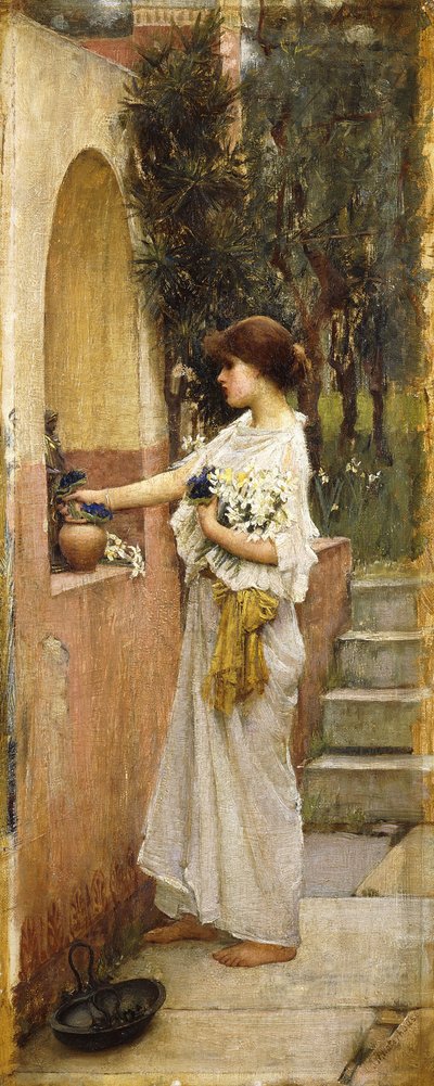 A Roman Offering by John William Waterhouse
