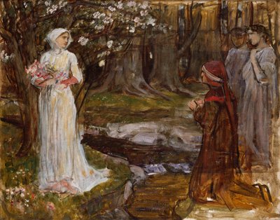 Dante and Beatrice, 1915 by John William Waterhouse