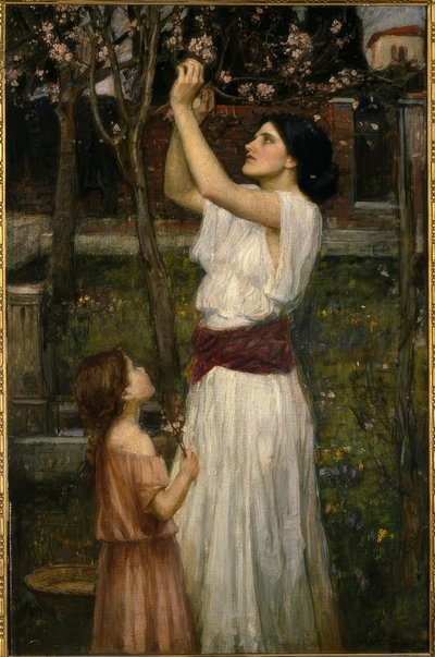 Gathering Almond Blossoms by John William Waterhouse
