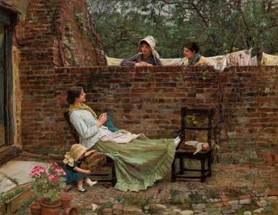 Gossip by John William Waterhouse