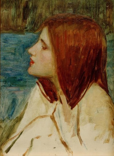 Head of a Girl by John William Waterhouse
