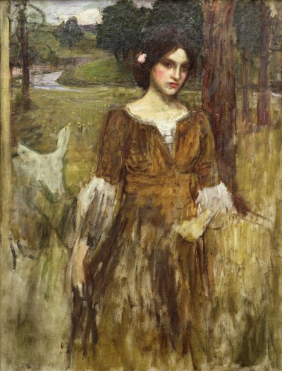 The Lady Clare, c.1900 by John William Waterhouse