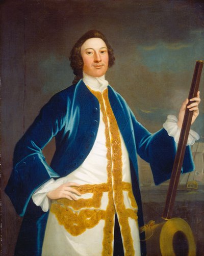 Unidentified British Navy Officer by John Wollaston