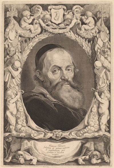 Hendrik Goltzius by Jonas Suyderhoff after Pieter Claesz Soutman