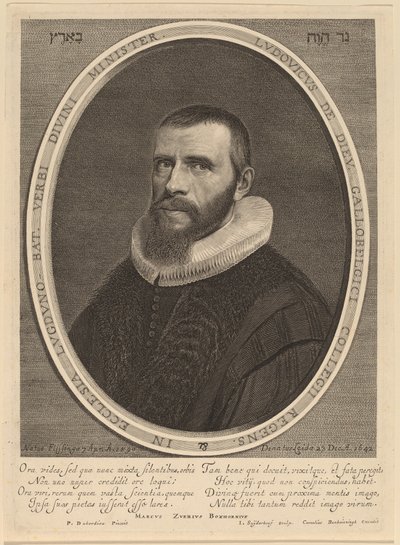 Lodewijk de Dieu by Jonas Suyderhoff after Pieter Dubordieu