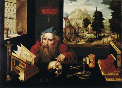 Saint Jerome in His Cell, 1520s by Joos van Cleve