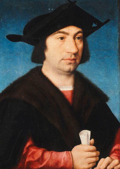 Portrait of Stefano Raggio, half-length by Joos van Cleve