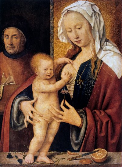 The Holy Family by Joos van Cleve