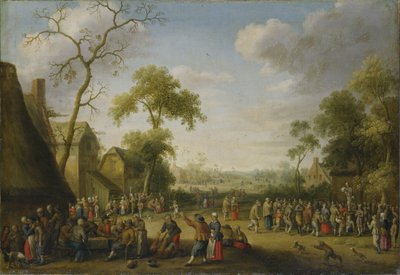 Village Scene, 1637 by Joost Cornelisz. Droochsloot