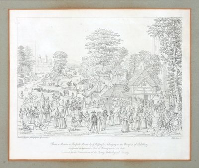 Fete at Horseydown in c.1590 by Joris Hoefnagel