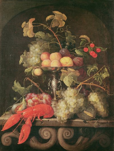 Still Life with a Lobster by Joris van Son