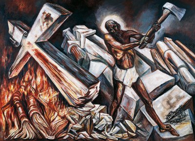 Christ destroys his cross by José Clemente Orozco