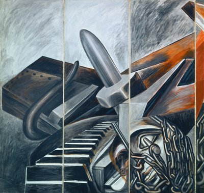 Dive Bomber and Tank by José Clemente Orozco