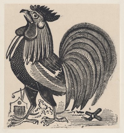 A Rooster, ca. 1880-1910 by José Guadalupe Posada