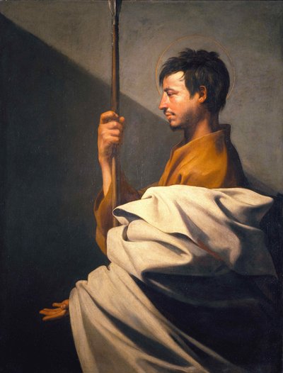 Saint Thomas the Apostle, c. 1612 by José Ribera de