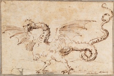 Study of a Dragon by José Ribera de