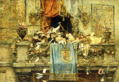 At the Carnival by Jose Benlliure y Gil