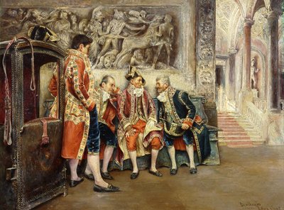 Waiting for His Eminence by Jose Gallegos Arnosa