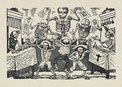Revoltijo de Calaveras de Muchachos Papeleros by José Guadalupe Posada