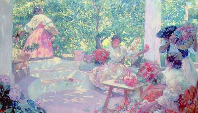 The Spanish Garden by Jose Mongrell y Torrent