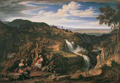 The Waterfalls of Tivoli near Rome by Josef Anton Koch