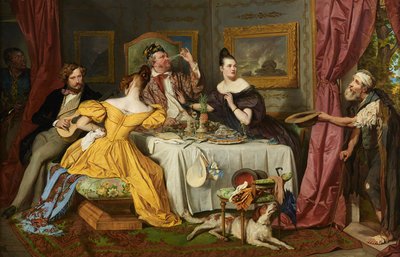 The Rich Glutton by Josef Danhauser