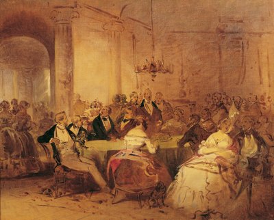 Social Scene by Josef Danhauser