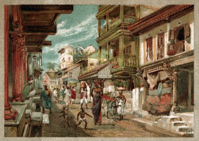 Street in Mumbai by Josef Hoffman
