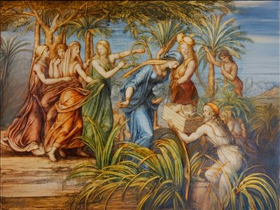 Moses is Found by Josef Johann Michel