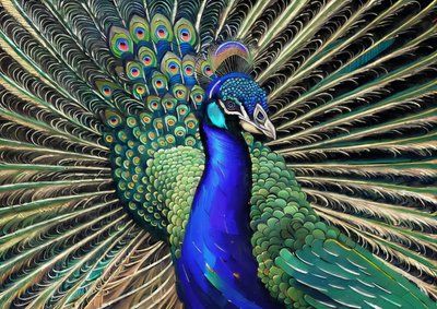Peacock 1 by Josef Johann Michel