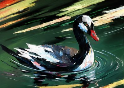 Black Swan 1 by Josef Johann Michel