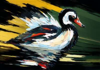 Black Swan 4 by Josef Johann Michel